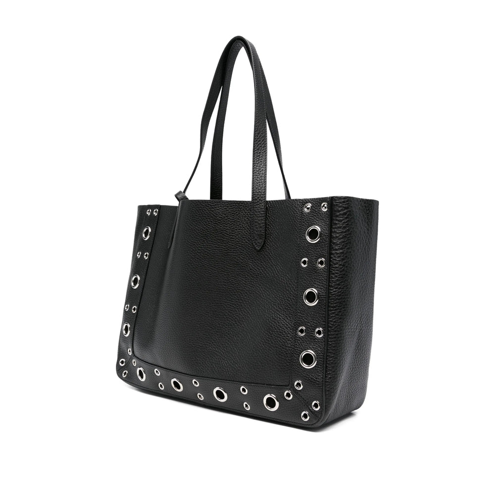 Metallic Calf Leather Tote