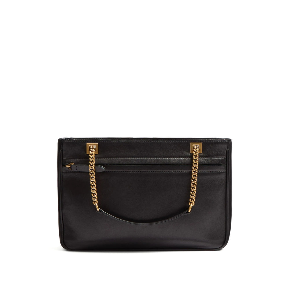Rich Calf Leather Vlogo Tote
