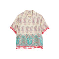 Graphic Linen Top