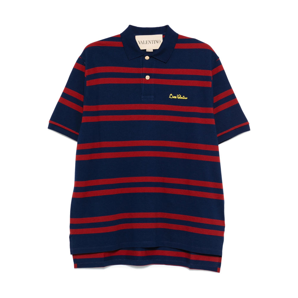 Navy Blue Classic Stripe Polo