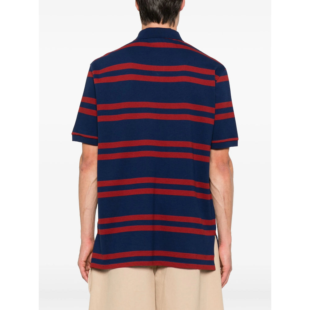 Navy Blue Classic Stripe Polo