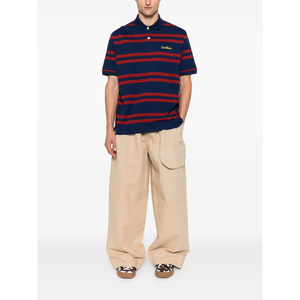 Navy Blue Classic Stripe Polo