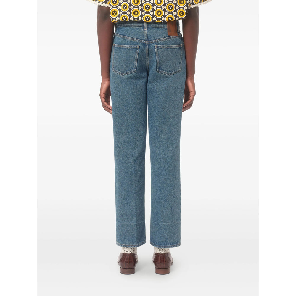 Dark Wash Slim Fit Jeans With Belt