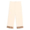 High-waisted Linen Blend Trousers