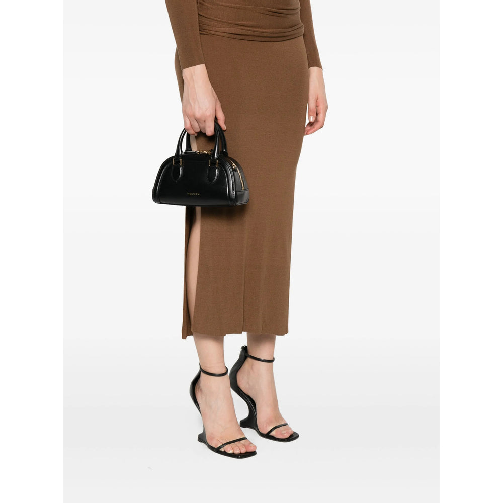 Black Calf Leather Totes