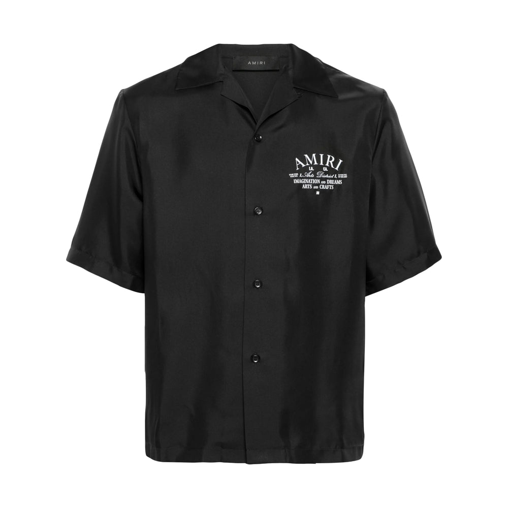 Classic Silk Camp Collar Shirt