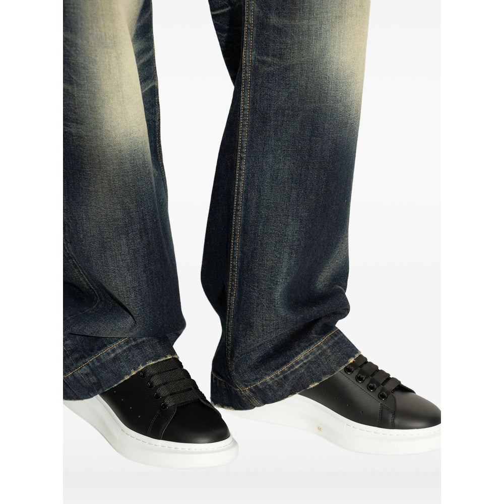 Black Perforated Slip-ons
