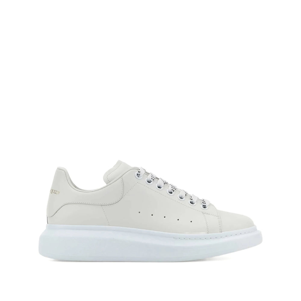White Leather Lace-up Shoe