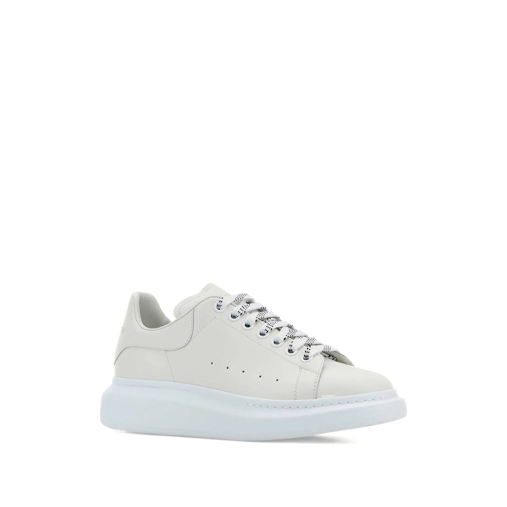 White Leather Lace-up Shoe