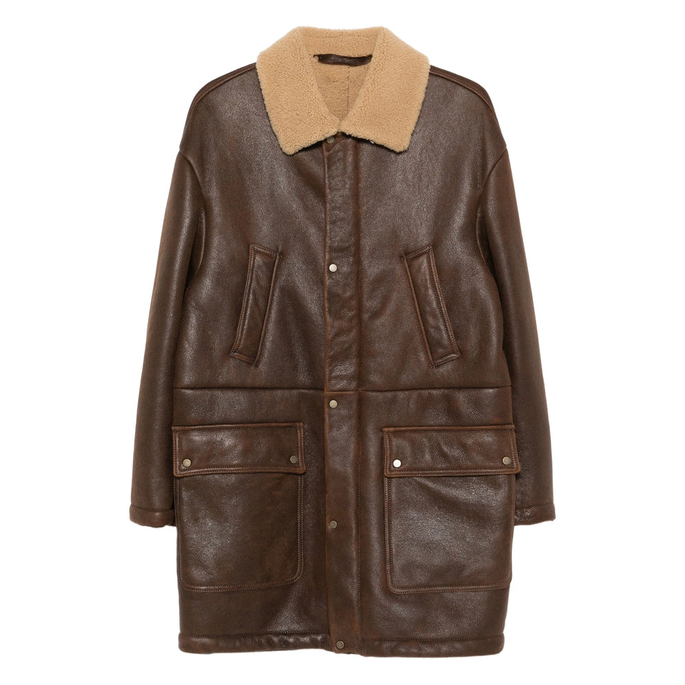 Rich Brown Shearling Coat