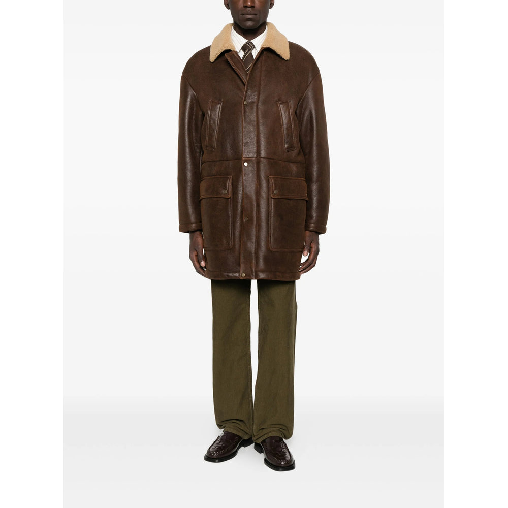 Rich Brown Shearling Coat