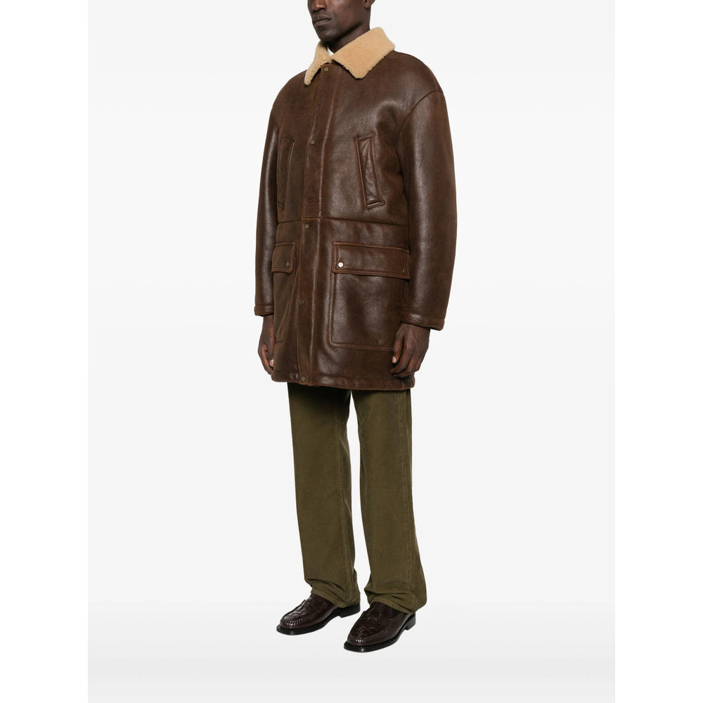 Rich Brown Shearling Coat