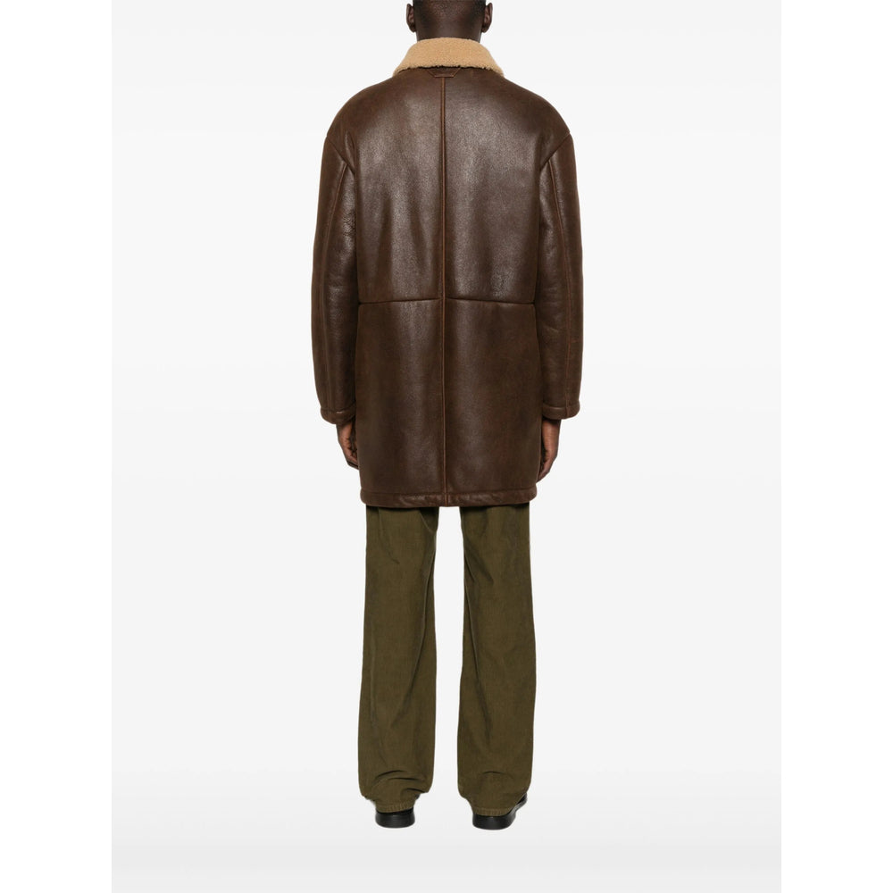 Rich Brown Shearling Coat