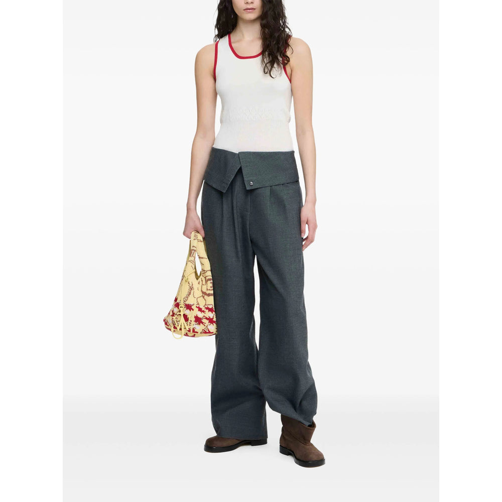 Char Grey Wide Leg Pant