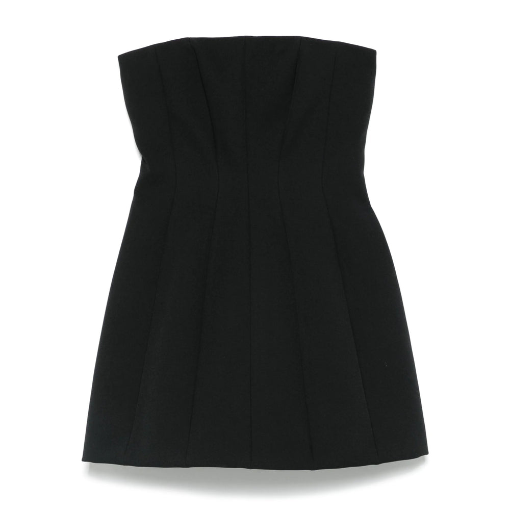 Seamless Black Pleat Gown
