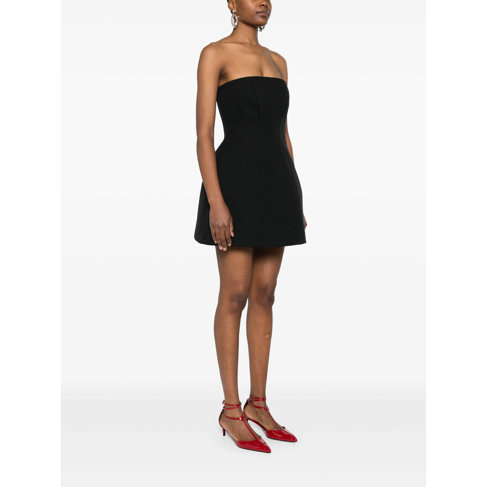 Seamless Black Pleat Gown