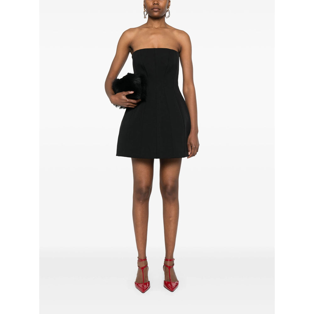 Seamless Black Pleat Gown
