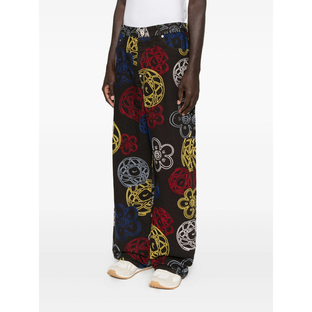 Multicolour Floral Globe Bag
