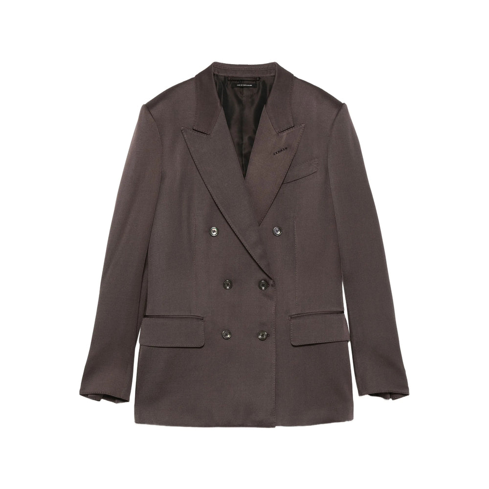 Double-breasted Silk Wool Jacket