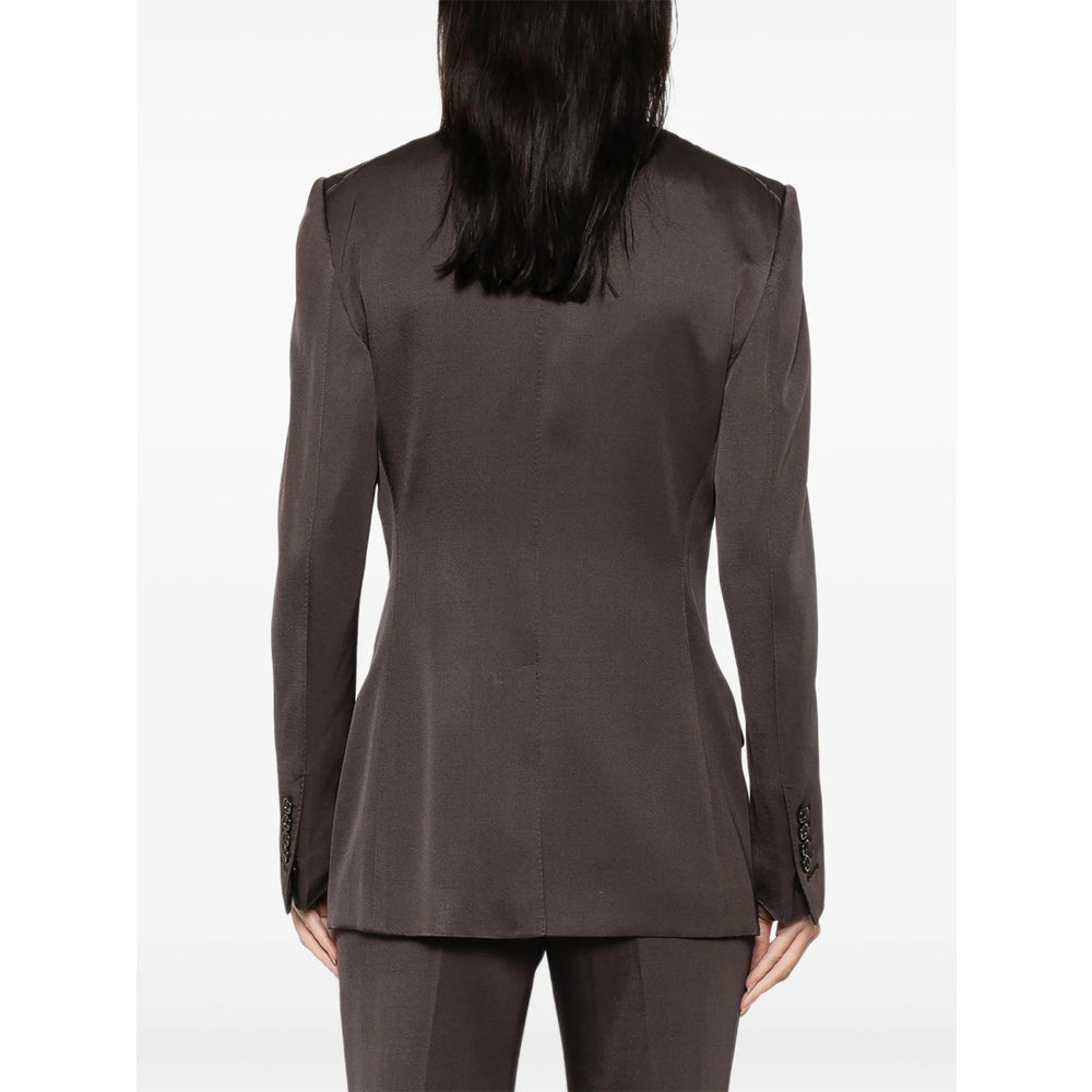 Double-breasted Silk Wool Jacket
