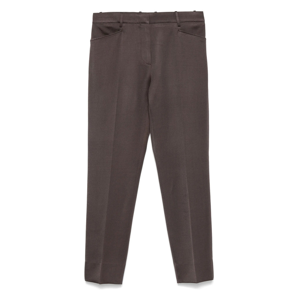 Silk Blend Smart Trousers