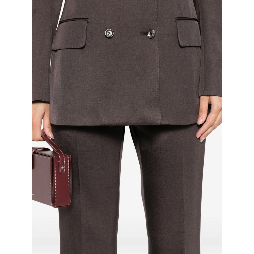 Silk Blend Smart Trousers