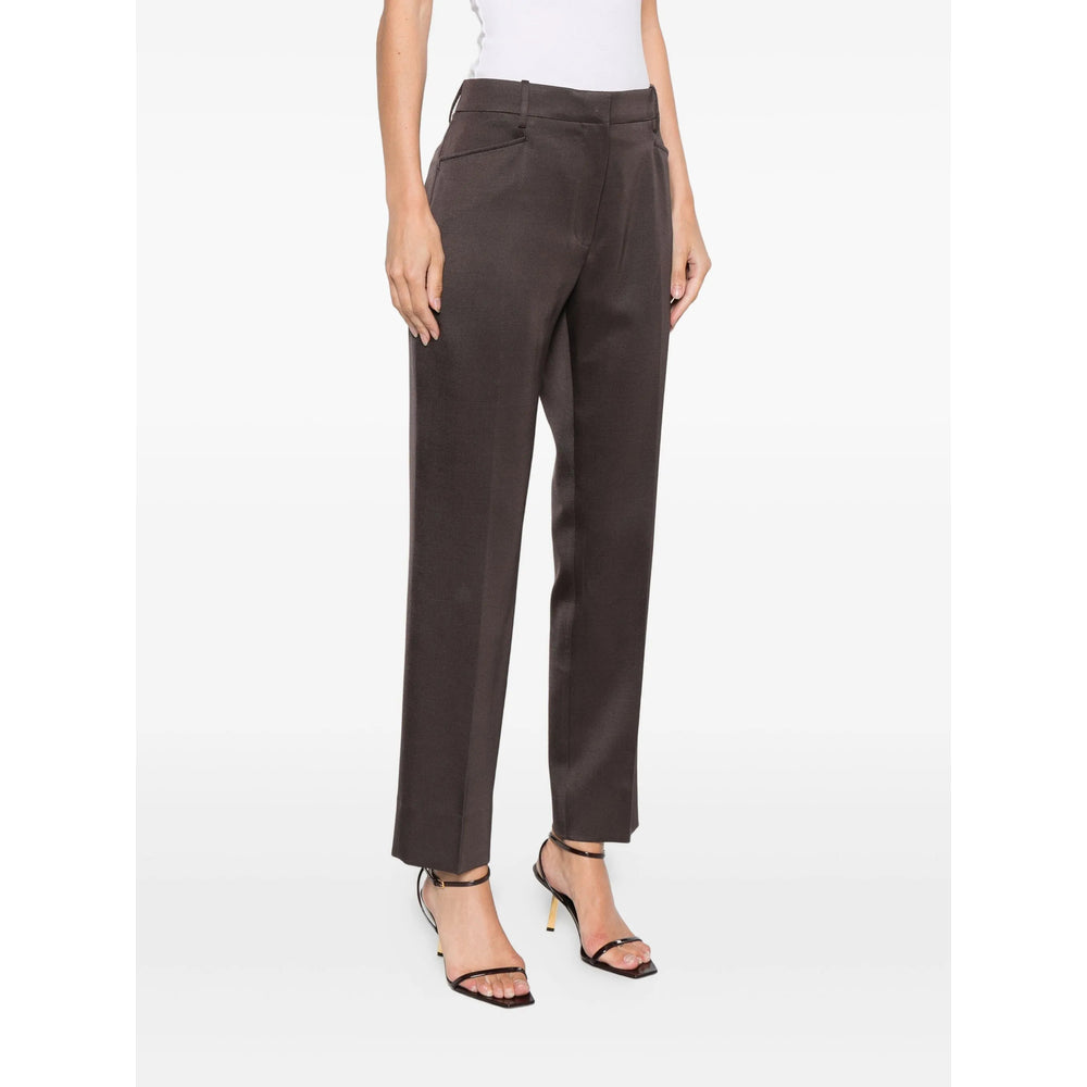 Silk Blend Smart Trousers