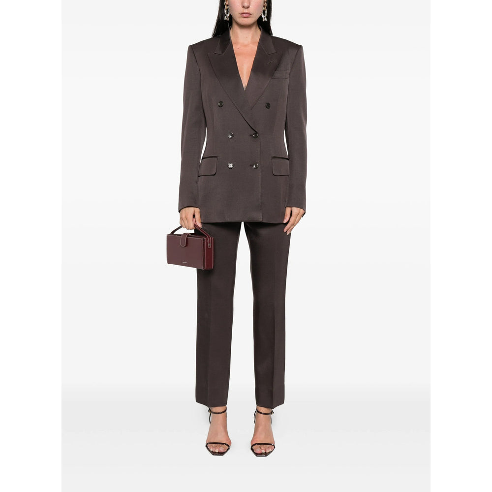 Silk Blend Smart Trousers
