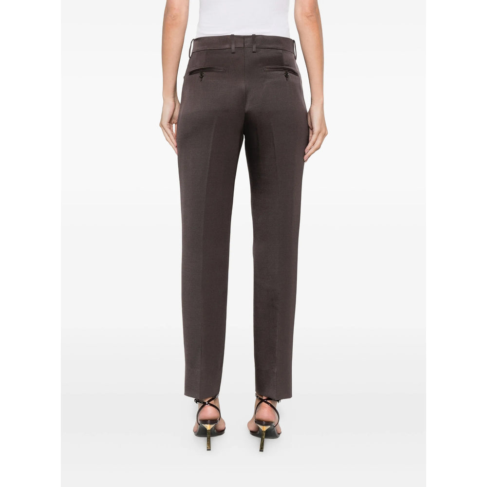 Silk Blend Smart Trousers