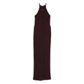 Purple Halterneck Maxi Dress