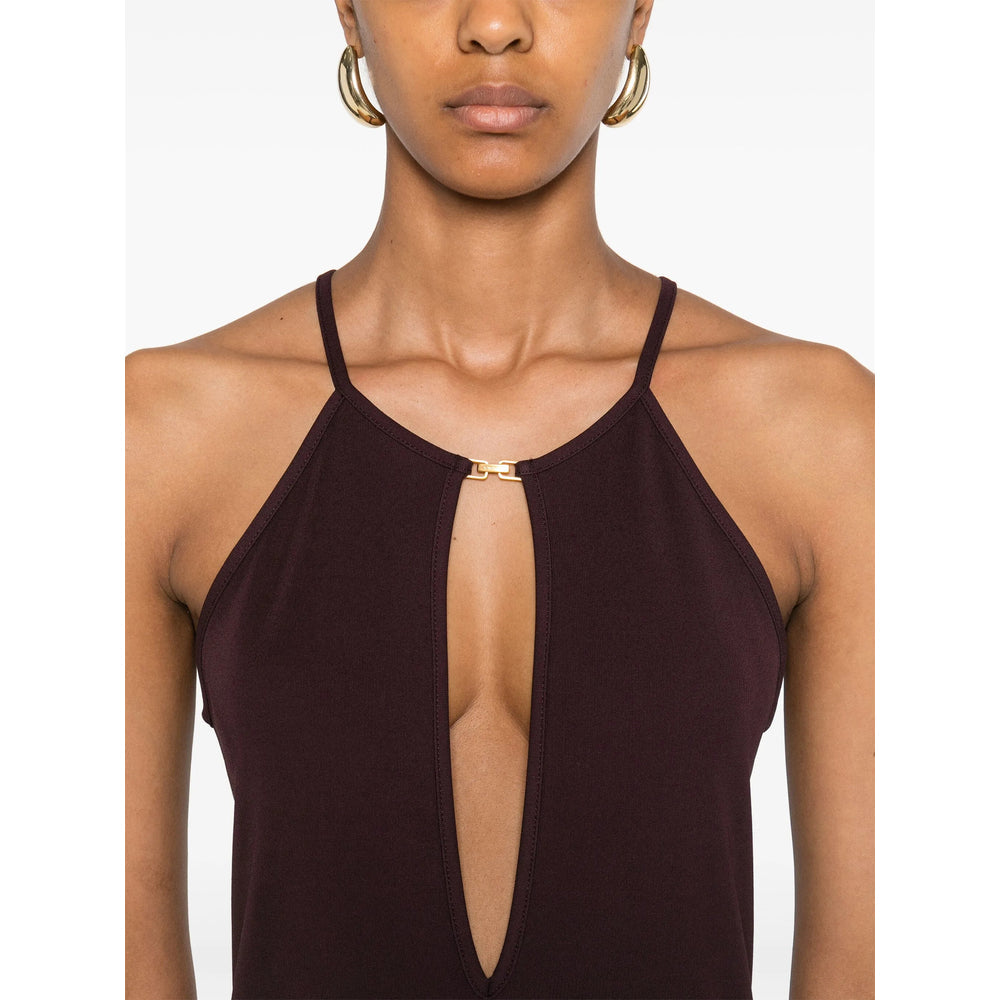 Purple Halterneck Maxi Dress