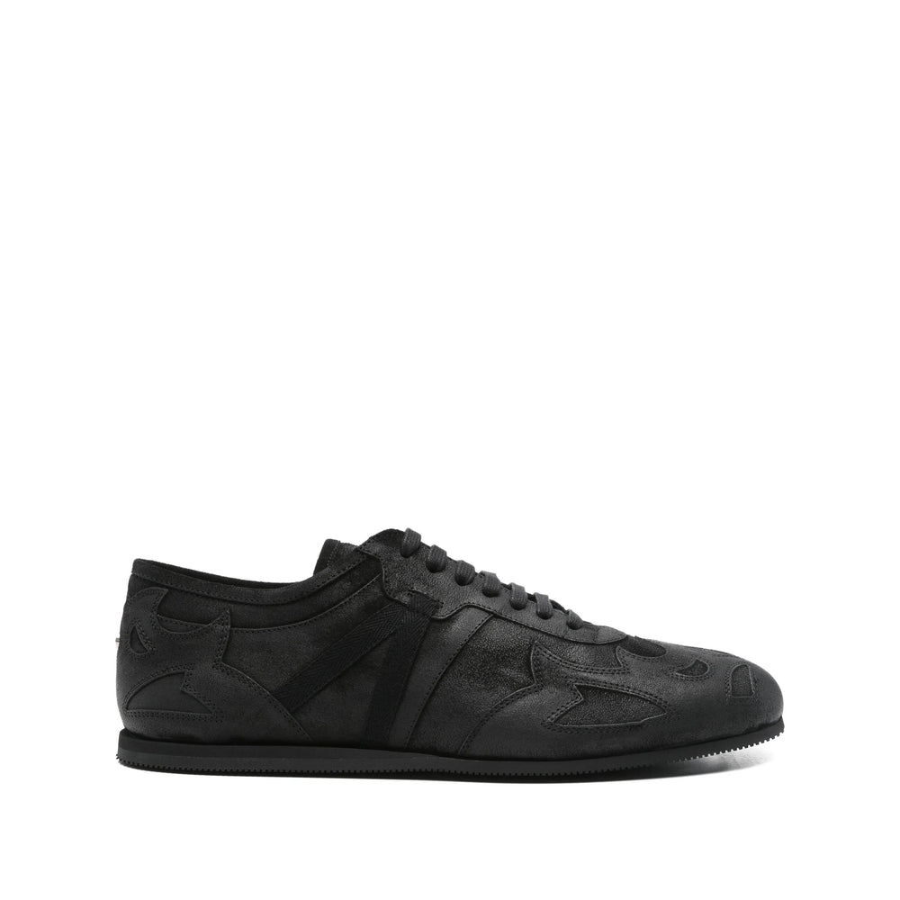 Black Suede Lace-up Dress Shoe