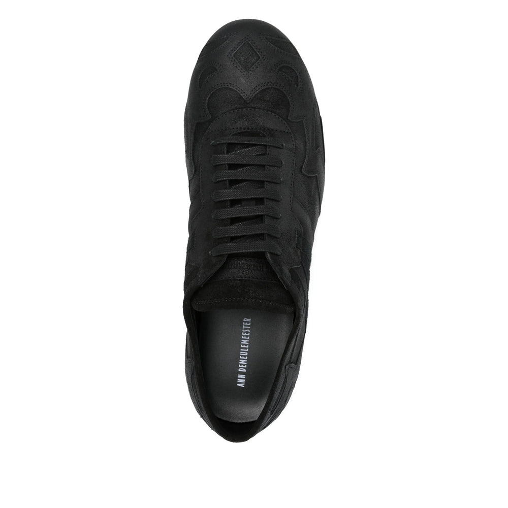 Black Suede Lace-up Dress Shoe