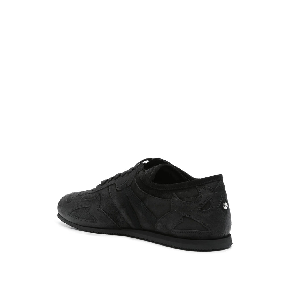 Black Suede Lace-up Dress Shoe