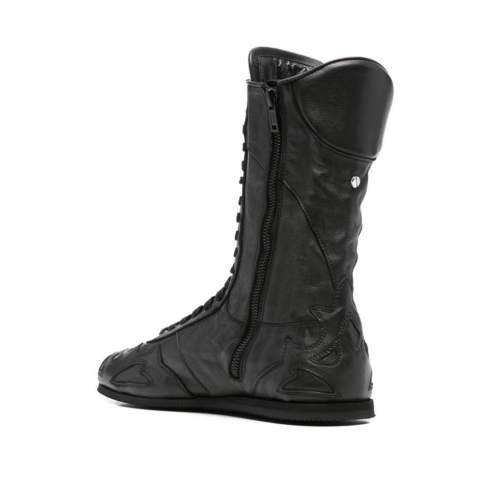 Sleek Lace-up High-top