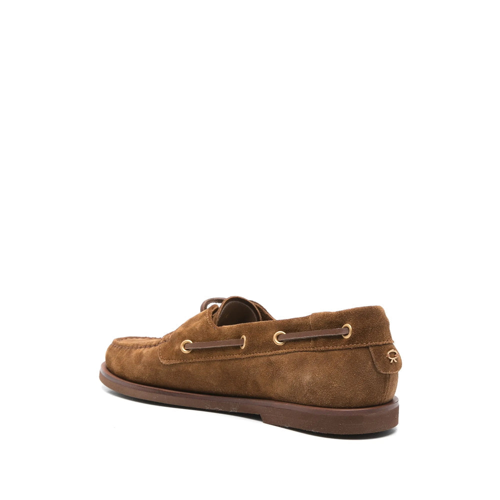 Cognac Suede Lace-up Dress Shoe