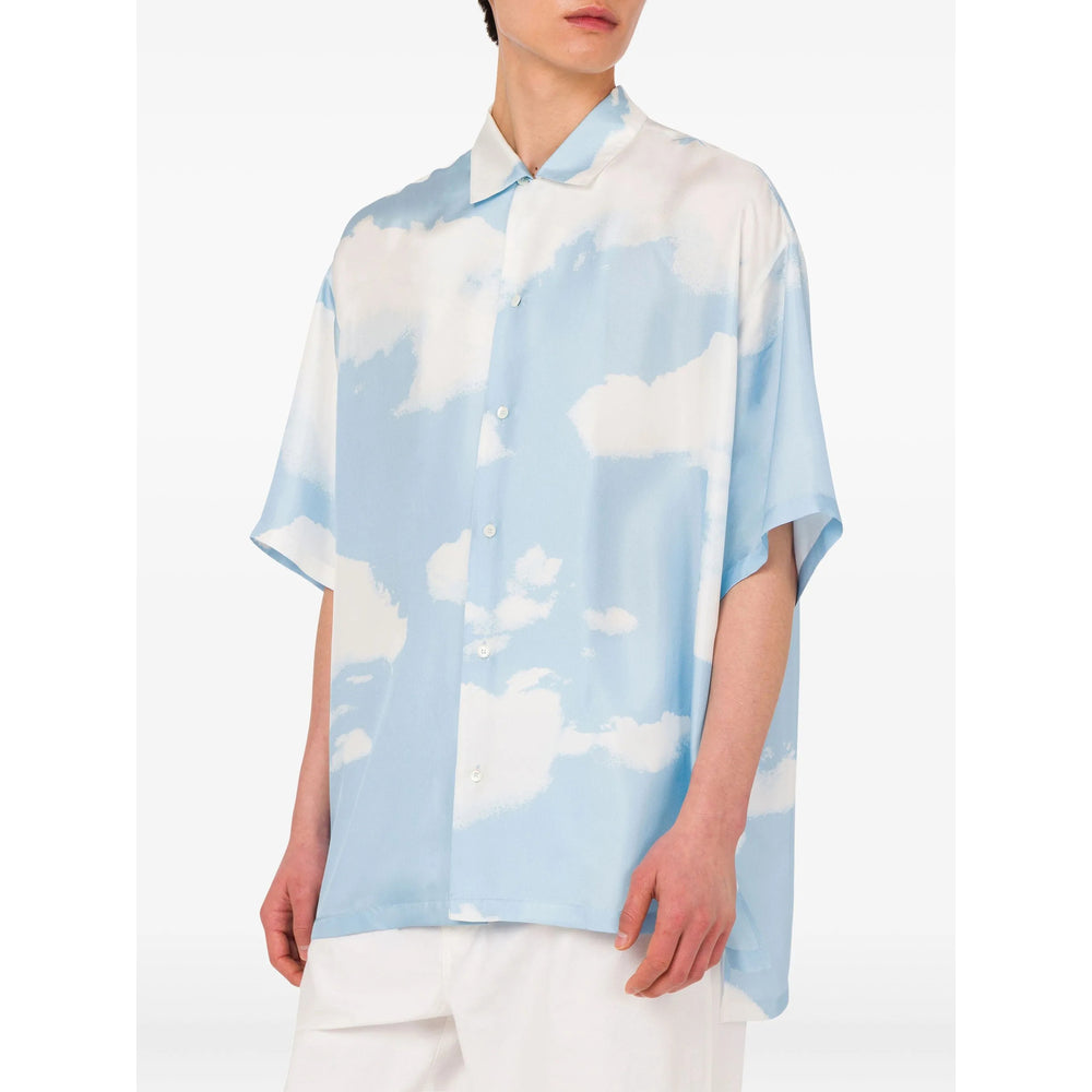 Sky Blue Graphic Top
