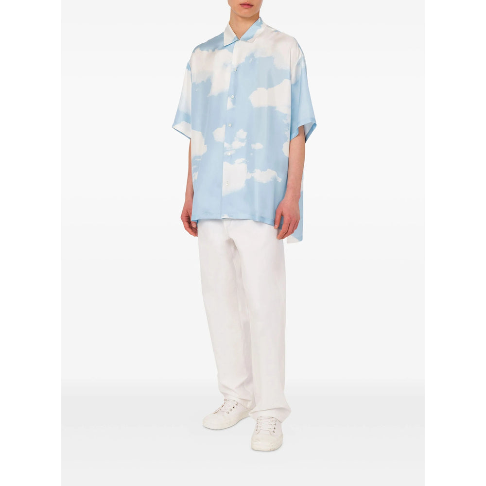 Sky Blue Graphic Top