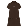 Brown High-collar Zip Jacket