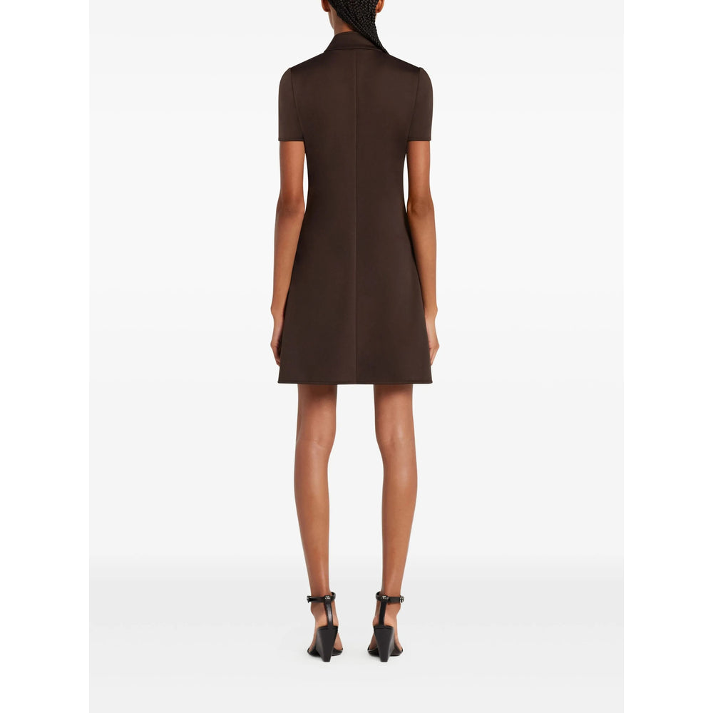 Brown High-collar Zip Jacket