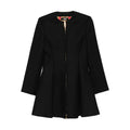 Understated Wool Coat With Flared Hems