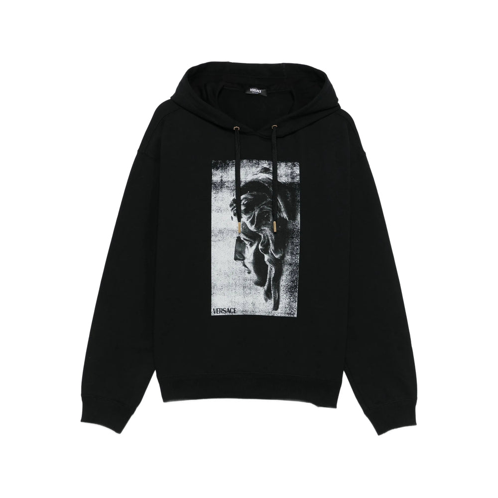 Cotton Statue Print Hoodie