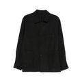 Charcoal Silk Cashmere Crew Shirt