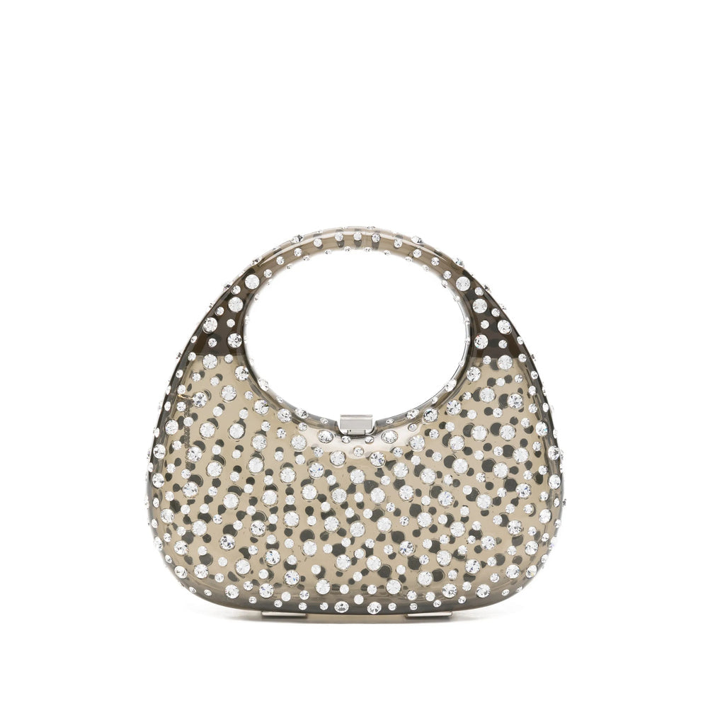 Crystal Embellished Top Handle Bag