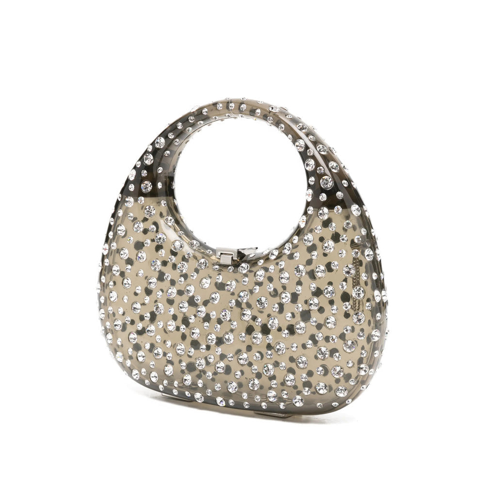 Crystal Embellished Top Handle Bag