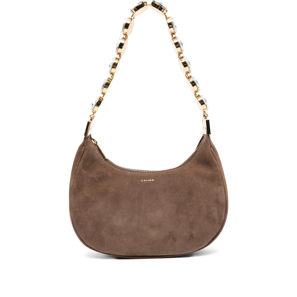 Suede Crystal Tote