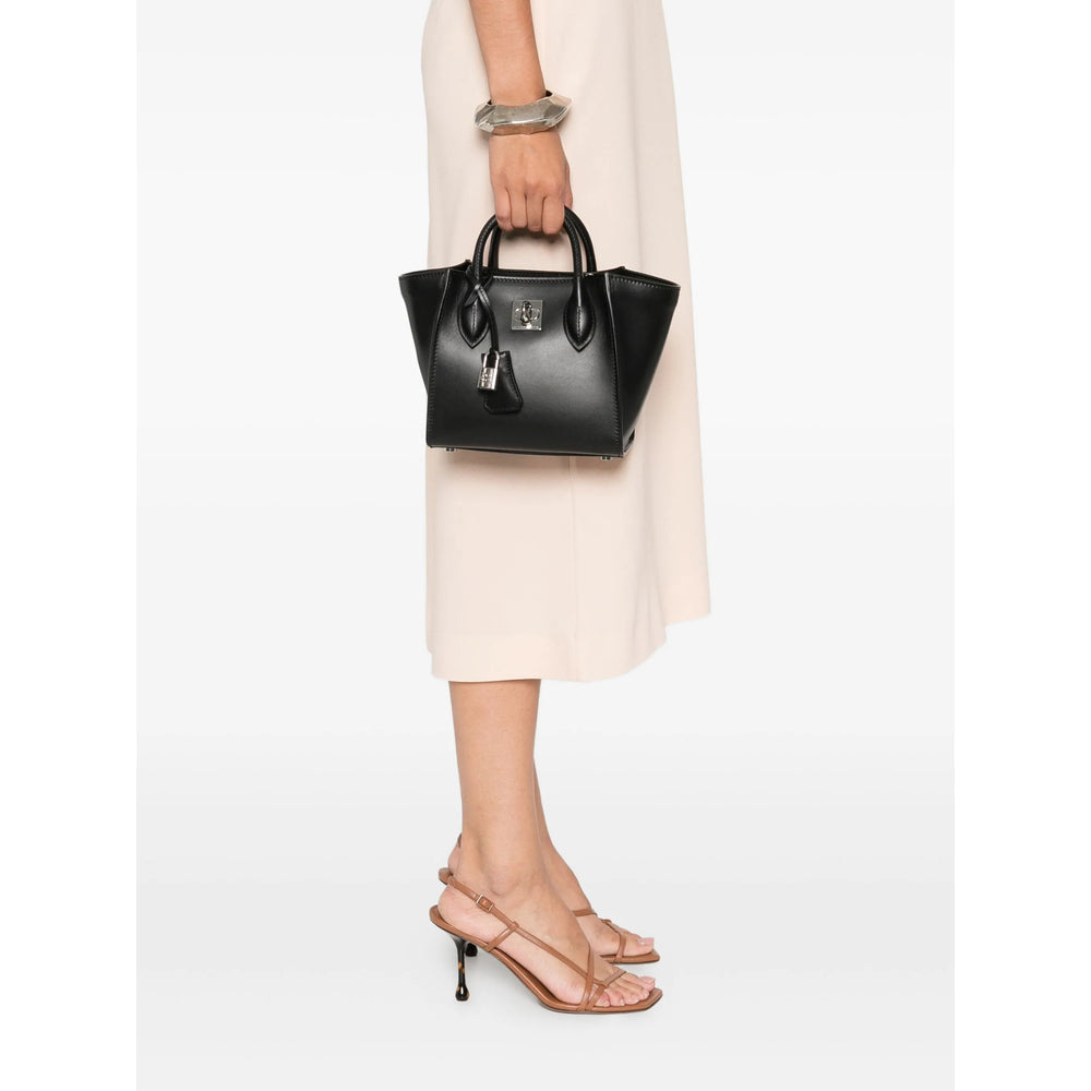 Sleek Calf Leather Satchel Bag