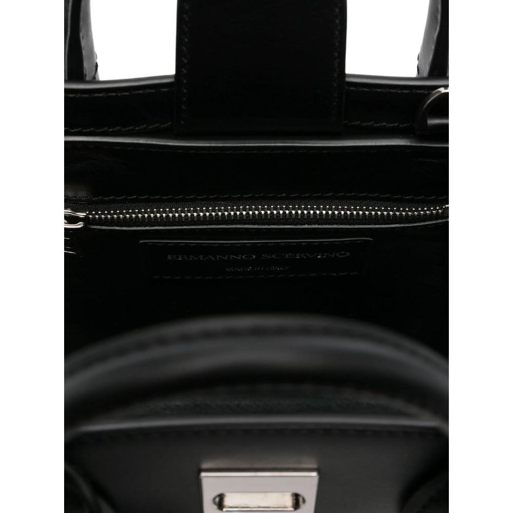 Sleek Calf Leather Satchel Bag