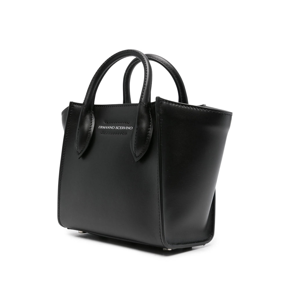 Sleek Calf Leather Satchel Bag