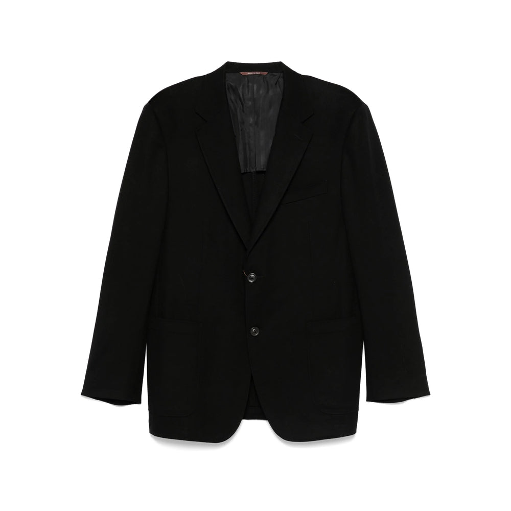 Cashmere Wool Tailored Blazer With Cuffed Sleeves